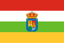 Flag of La Rioja (with coat of arms).svg