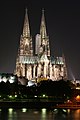 Deutsch: Kölner Dom nachts English: Cologne Cathedral at night
