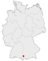 Lageplan Kempten in Deutschland; 04/2004