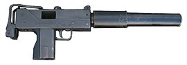 Ingram MAC-10 без магазина и с глушителем GEMTECH VIPER-9