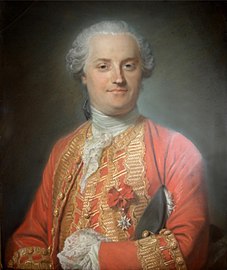 Portrait de Marc-René, marquis de Montalembert, (1714-1800). Pastel de Maurice-Quentin de La Tour.