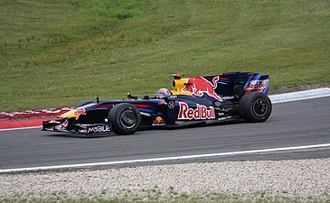 Mark Webber op de Nürburgring in 2009.