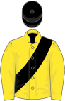 Yellow, Black sash and cap