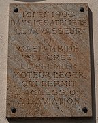 Plaque commémorative