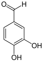 Deutsch: Struktur von Protocatechualdehyd English: Structure of protocatechualdehyde