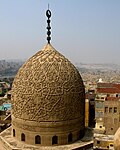 Stone dome with superimposed geometric and floral motifs at the Funerary complex of Sultan Qaytbay (completed in 1474)