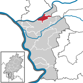Poziția localității Raunheim