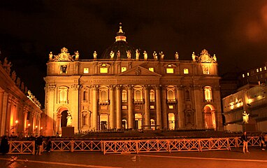 St. Peter's Basilica (Vatican City) at Night