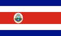 Bandera de la República de Costa Rica (27 de noviembre de 1906-21 de octubre de 1964)