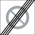 End of the restriction zone