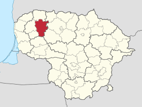 Localisation de Municipalité du district de Telšiai