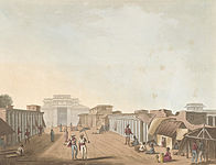 A Street Leading To The Palace Of Bangalore by James Hunter (d.1792) (the gateway in the end is on the right side of next 2 photos)[1]
