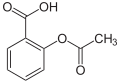 Deutsch: Struktur von Acetylsalicylsäure English: Structure of Acetylsalicylic acid