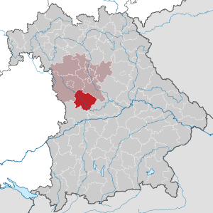 Li position de Subdistrict Weißenburg-Gunzenhausen in Bavaria