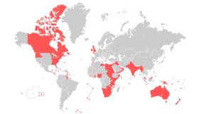 イギリス帝国の位置