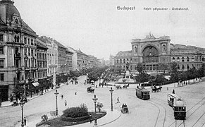 A Keleti pályaudvar 1900 körül