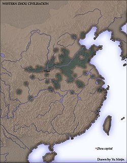 Lãnh thổ nhà Tây Chu, khoảng thế kỷ 10 TCN