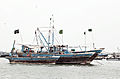 Fishing boats at the Port of Karachi.