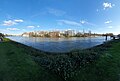 La Seine vue de Courbevoie en 2020.