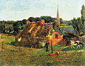 Paul Gauguin : Le Champ Lollichon et l'église de Pont-Aven (1886)