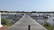 Vlonderbrug en zuidstrand Havenkwartier