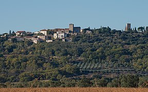 Lacoste, Hérault, France. General view from East in 2013.