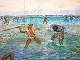 Magellan's death at the Battle of Mactan