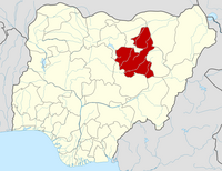 Location of Bauchi State in Nigeria