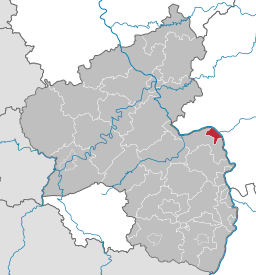 Läget för Mainz i Rheinland-Pfalz