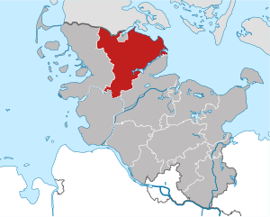 Li position de Subdistrict Schleswig-Flensburg in Schleswig-Holsteinia