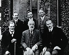 Sigmund Freud, Carl Jung, Sándor Ferenczi y Stanley Hall.