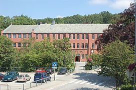 A former wool mill now used as a library and a cultural center