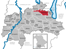 Wielenbach - Localizazion