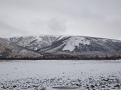 Vista del extremo norte de los montes Cherski