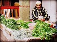 Souq ở Rabat, Maroc