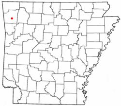 Mapo di West Fork, Arkansas