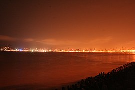 Marine Drive illuminated