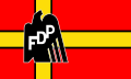 Ancien drapeau du Freie Demokratische Partei (1952).