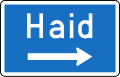 15b-b landscape: Exit sign - Motorway or Motorroad