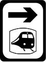 Sign F 232R Station Advance Direction