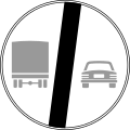 End of no overtaking by heavy goods vehicles