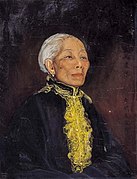 《劉太太肖像》李鐵夫 1942年 畫布油畫