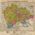 English: Ethnographic map of Macedonia from 1914.