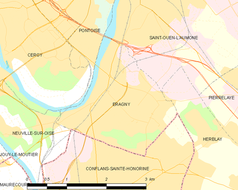 Carte de la commune.