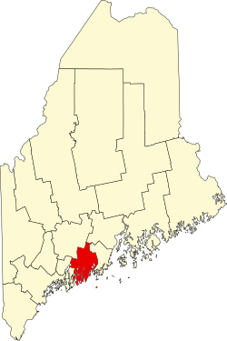 Elhelyezkedése Maine államban