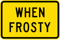 (W14-7.1/PW-41.1) Road slippery when frosty