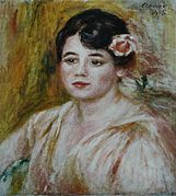 Auguste Renoir (1841-1919), Retrato de Adèle Besson, 1918, óleo sobre tela, 41 × 36,8 cm.