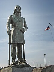 Leif Erikson memorial statue at Shilshole Bay Marina