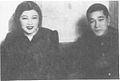 1936年ベルリンオリンピック優勝直後の孫基禎と崔承喜