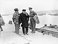 Winston Churchill v Arromanches 21.–23. července 1944